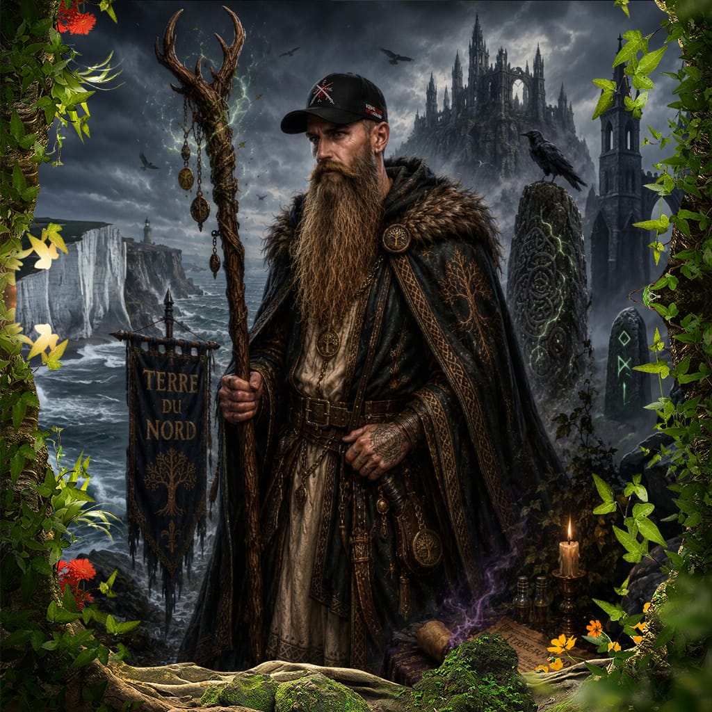 image décorative représentant le Druide des terres du nord